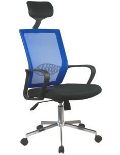 Kontorsstol OCF-9 Blå - Ergonomisk vridbar stol