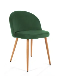 Welurowe stol klädd Buteljgrön | Elegant design | Hökvalitativt ma