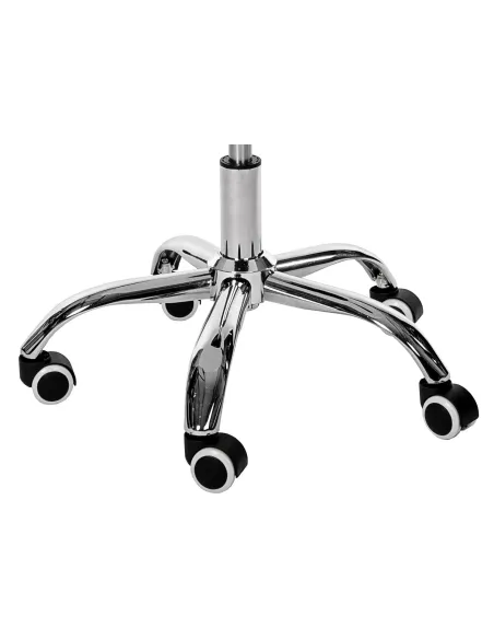 Svängbar stol i vit plast - Ergonomisk design för alla åldrar